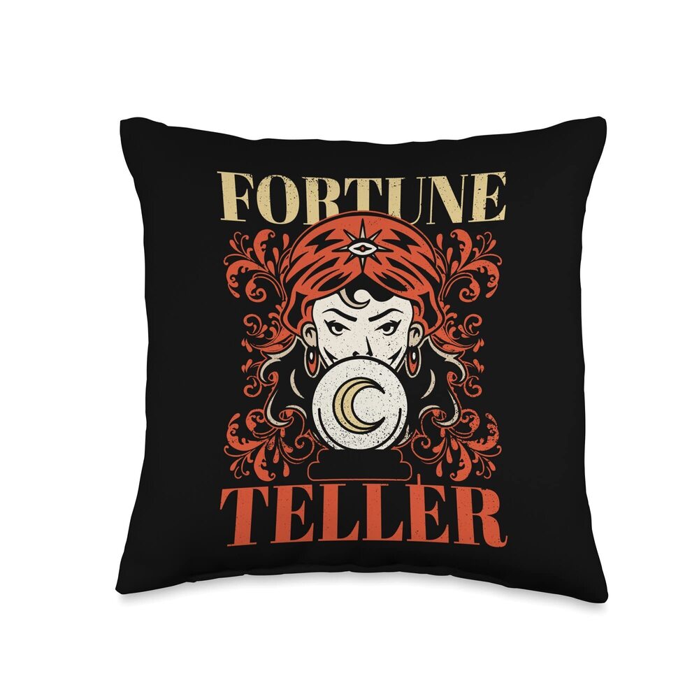 8399 Gypsy Fortune Teller Psychic Vintage Carnival Circus Staff Throw
